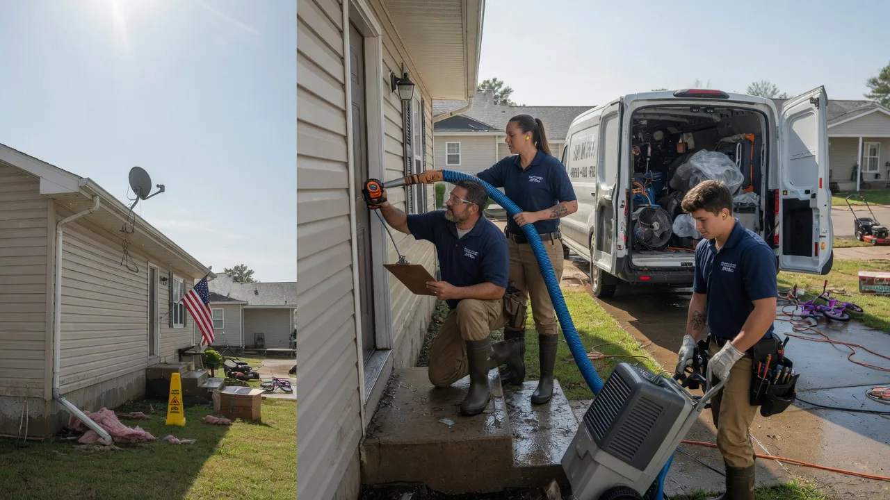 Ceiling Water Damage Restoration in Downing, WI near me